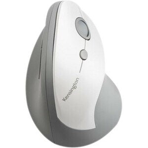 PRO FIT ERGO VERTICAL WLESS MOUSE -GREY Natural Handshake Position Extended Lip 6-Button Design Wireless Mouse