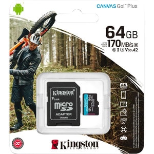 64GB Canvas Go Plus 170R MSDXC Flash Memory Card