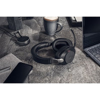 Evolve2 85 Link380a UC Stereo Headset in Black - Bluetooth Enabled, Mobility Accessories Included