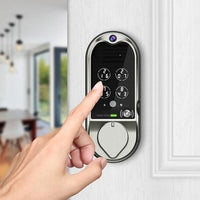 Smart Lock Video Doorbell, Satin Nickel