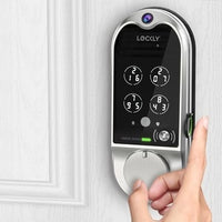 Smart Lock Video Doorbell, Satin Nickel