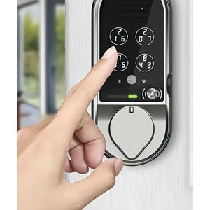 Smart Lock Video Doorbell, Satin Nickel