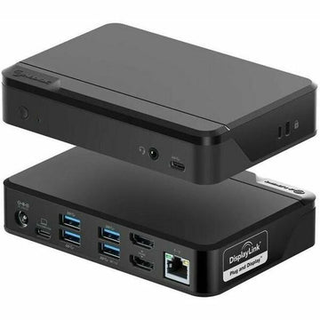 Twin HD Docking Station with USB-C & USB-A Compatibility - Dual HDMI Monitors, USB Ports, Ethernet - Docking Station