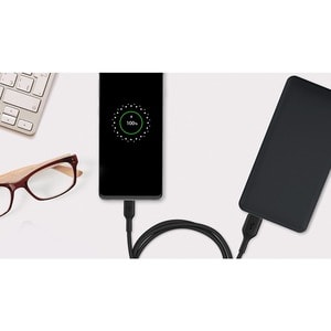 USB-A to USB-C 1M Charging Cable, Black