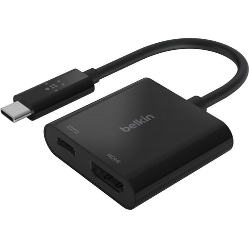 Belkin - Belkin USB-C to HDMI + Charge Adapter 60W for Power and Video Display