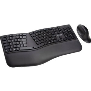 Ergonomic Wireless Keyboard and Mouse Combo - Black