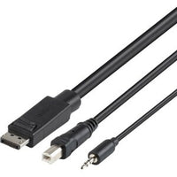 6ft KVM Combo Cable with Display Port, USB, Audio