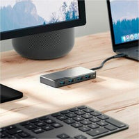 4-in-1 USB-C Fusion Swift Hub in Space Grey