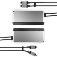 10-in-1 Twin USB-C Super Dock, Slate Grey