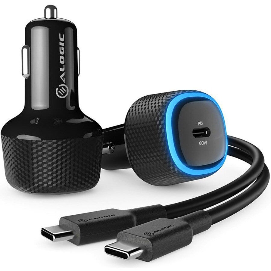 USB-C Laptop Car Charger 60W with Power Delivery - Fast Charge for Laptop, Tablet, Phone