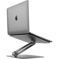 Adjustable Laptop Riser with Universal Compatibility and Adjustable Height - Space Grey