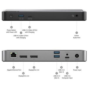 USB-C Dual 4K Docking Station with 65W Power