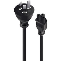 1M 3 Pin Mains Plug to IEC C5 M to F Power Cable