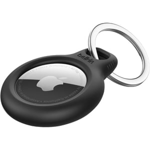 Black Secure Keyring Holder for AirTag