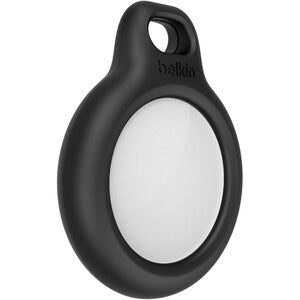 Black Secure Keyring Holder for AirTag