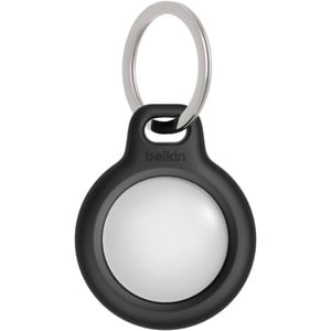 Black Secure Keyring Holder for AirTag