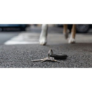 Black Secure Keyring Holder for AirTag