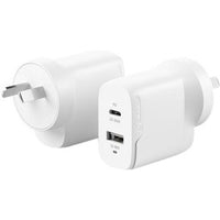 32W Dual Port USB-C and USB-A Rapid Power Charger