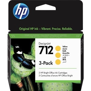 3-Pack 712 29-ml Yellow Ink Cartridges