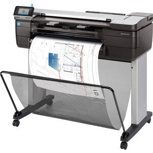 Large Format Color Printer, 24-inch Designjet T830 MFP