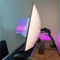 Desk Monitor Arm with HD Pivot, Matte Finish