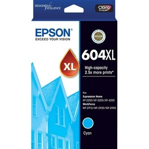 Cyan Ink Cartridge, 604 XL