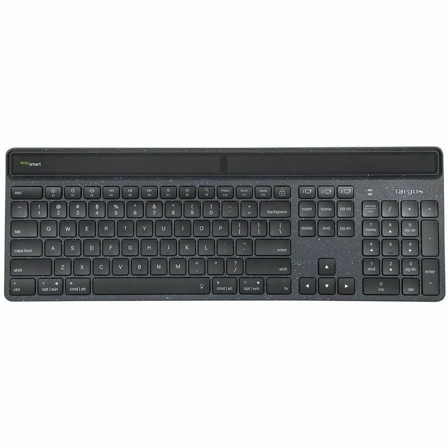 Wireless Keyboard DefenceGuard Solar Eco-Friendly Bluetooth Antimicrobial Full-Size Keyboard