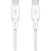 100W USB-C to USB-C 3M Braided Cable, White