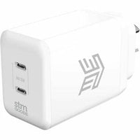 35W Power Adapter with 2 USB-C Ports, White