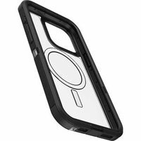 Clear IP15 Pro Max Phone Case, Black Trim