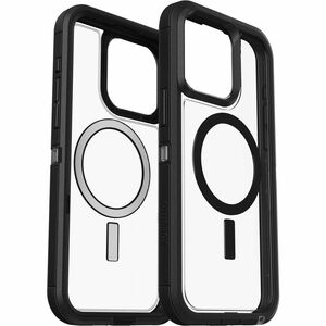 Clear IP15 Pro Max Phone Case, Black Trim