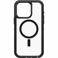 Clear IP15 Pro Max Phone Case, Black Trim