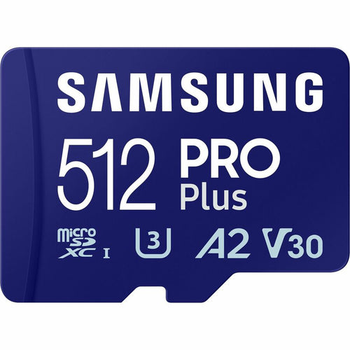 Samsung - Samsung 512GB PRO PLUS Micro SD Card Adapter Android Tablet Switch Nintendo Camera