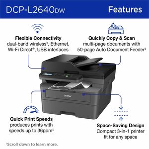 A4 Monochrome Printer, 36 ppm