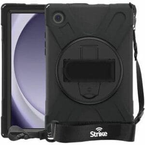 Galaxy Tab A9+ Rugged Case with Hand Strap & Lanyard Shockproof Dual-Layer Protection