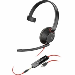 USB-C & 3.5mm PC Headset/Microphone Combo with Additional USB-C/A