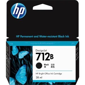 Printer Supplies - Hp 712B 38ml Black Ink Cartridge