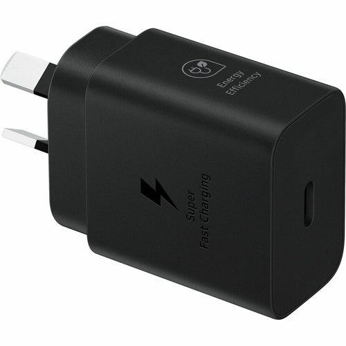 Samsung - Samsung 25W Travel Charger Black USB Type-C Compact Charging Adapter