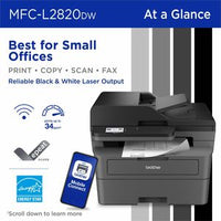 Multifunction Mono Laser Printer MFCL2820DW