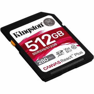 512GB SDXC Canvas React Plus U3 UHS-II Flash Memory Card