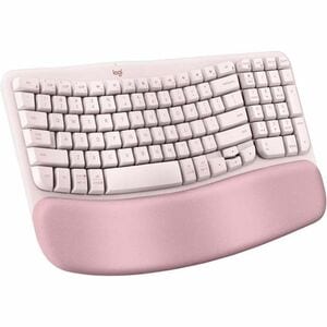 Wireless Ergonomic Keyboard in Rose