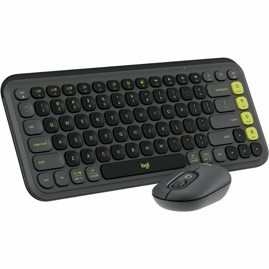 POP ICON Combo Bluetooth Keyboard and Mouse - GRAPHITE, Stylish and Customizable for Confidence - Astro - 2pc