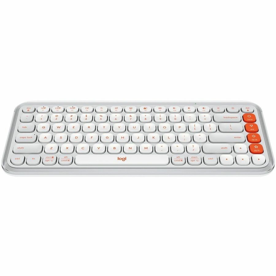 POP Icon Keys Bluetooth Keyboard Off White with Customizable Action Keys - Bold Design
