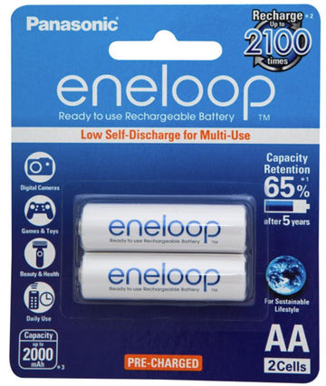 Eneloop AA 2000mAh Rechargeable Batteries 2 Pack