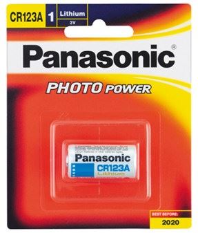 CR-123A 3V Photo Lithium Camera Battery