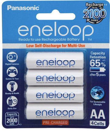 Eneloop AA 2000mAh Rechargeable Batteries 4 Pack