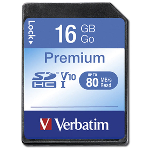 Premium SDHC Class 10 16GB Memory Card