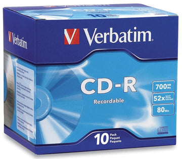 CD-R 700MB 52x 10 Pack Jewel Cases Media