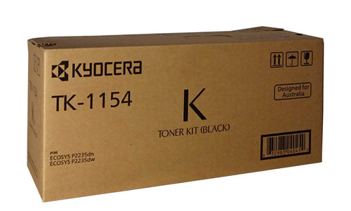 Kyocera - Kyocera TK-1154 Black Toner for P2235dn P2235dw Yield ~3,000 Pages