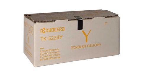 Kyocera - Kyocera TK-5224Y Value Yellow Toner for M5521 P5021 ~1,200 Pages Consumable